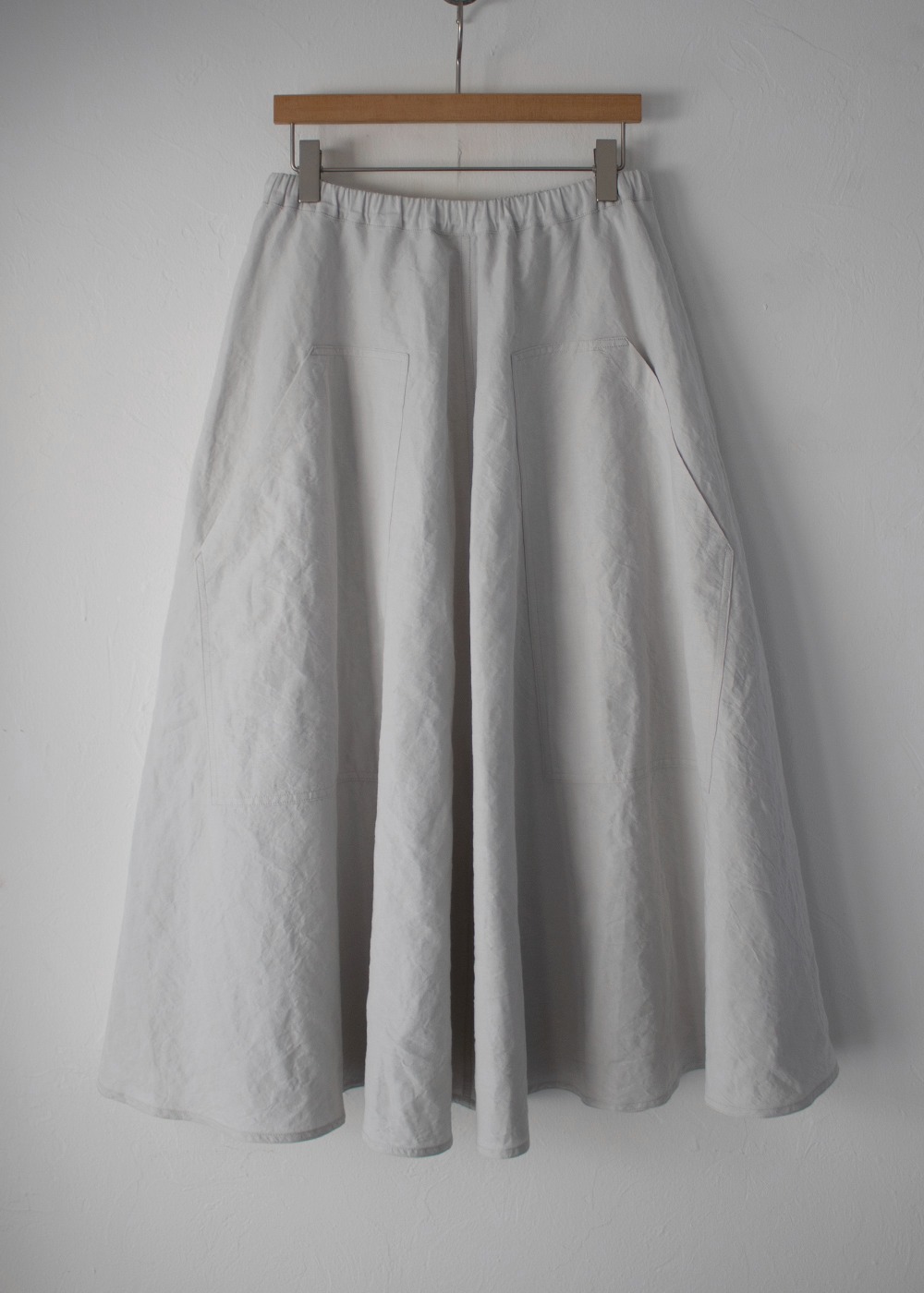 SCOUT - Wide Midi Skirt With Big Patched Pockets
