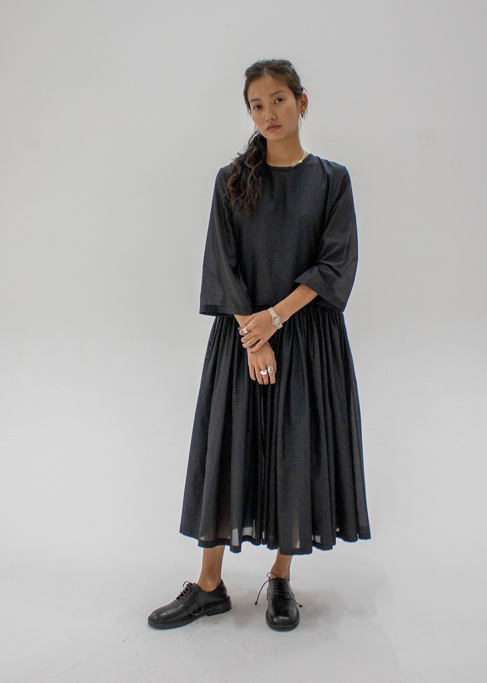 Long Sleeve Dress - Black