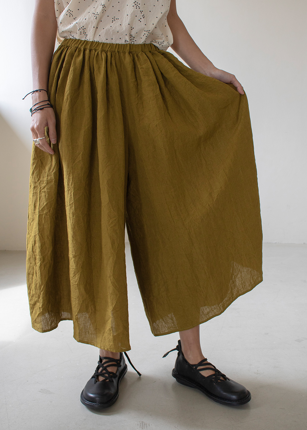 P1616 Wide Trousers - Grass Green