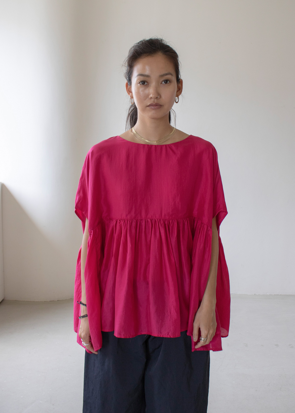 P1763 Silk Shirt Top