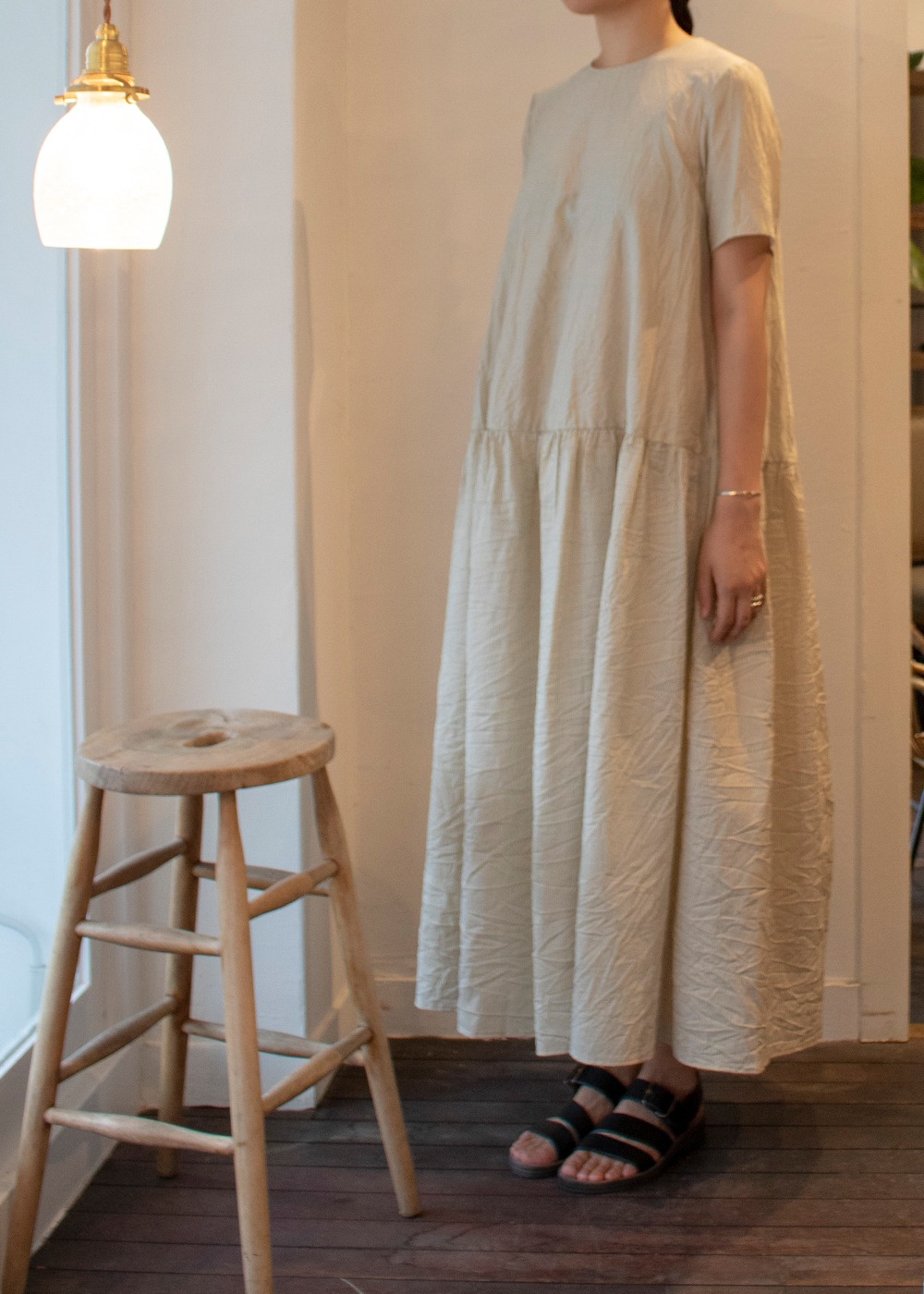 P1649 Cotton Silk Dress - Butter