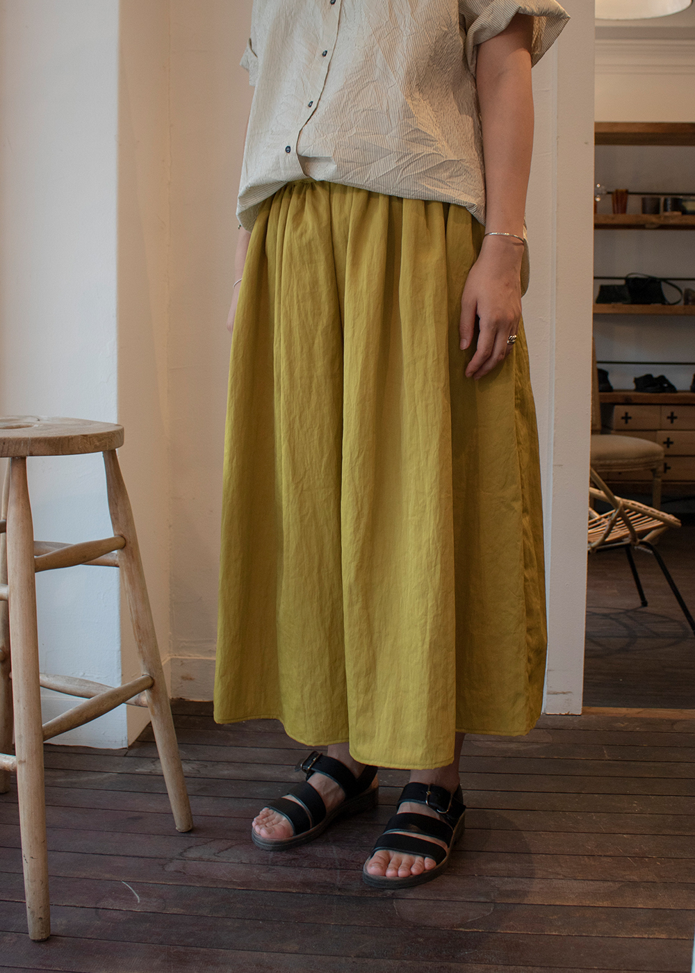 P1616 Wide Trousers - Curry